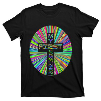 Religious My First Communion Cross Christian Faith Church T-Shirt