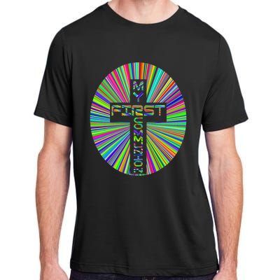 Religious My First Communion Cross Christian Faith Church Adult ChromaSoft Performance T-Shirt