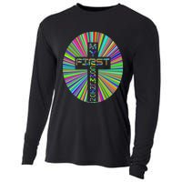 Religious My First Communion Cross Christian Faith Church Cooling Performance Long Sleeve Crew