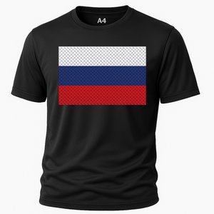 Russian Metal Flag Cooling Performance Crew T-Shirt