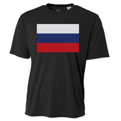 Russian Metal Flag Cooling Performance Crew T-Shirt