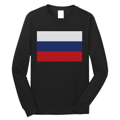 Russian Metal Flag Long Sleeve Shirt