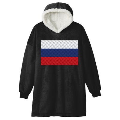 Russian Metal Flag Hooded Wearable Blanket