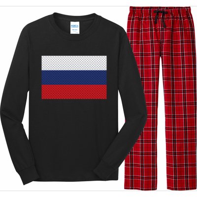 Russian Metal Flag Long Sleeve Pajama Set