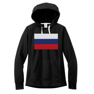 Russian Metal Flag Women's Fleece Hoodie