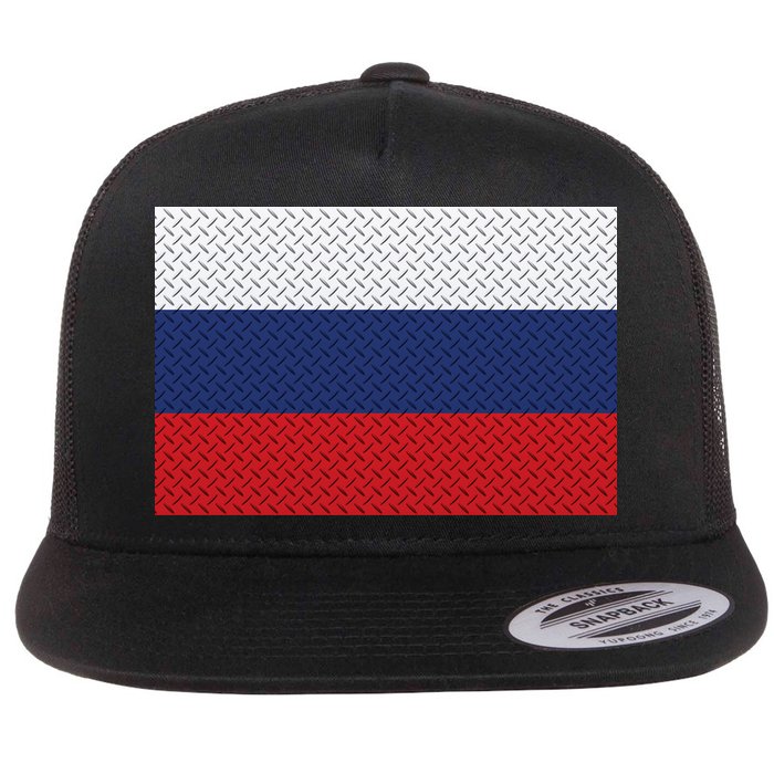 Russian Metal Flag Flatbill Hat
