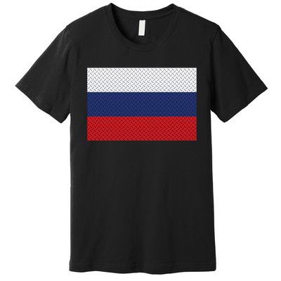 Russian Metal Flag Premium T-Shirt