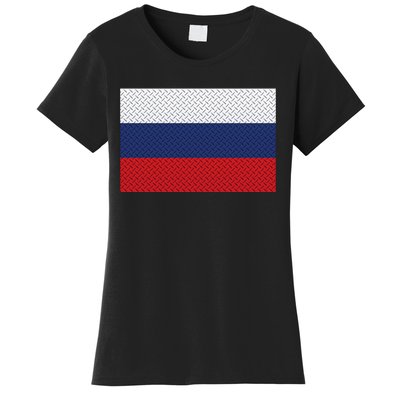 Russian Metal Flag Women's T-Shirt