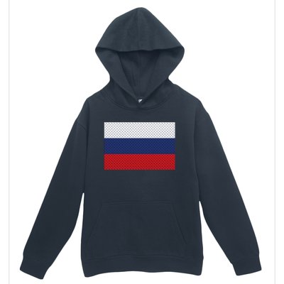 Russian Metal Flag Urban Pullover Hoodie