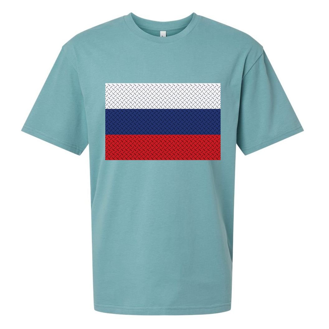 Russian Metal Flag Sueded Cloud Jersey T-Shirt