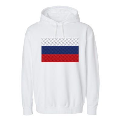 Russian Metal Flag Garment-Dyed Fleece Hoodie