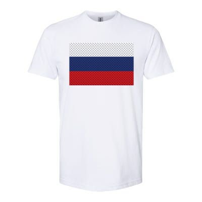 Russian Metal Flag Softstyle CVC T-Shirt