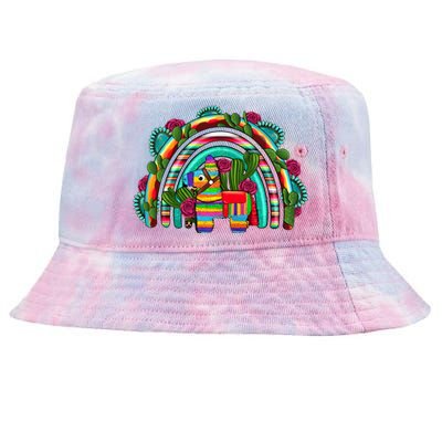 Rainbow Mexican Fiesta Cinco De Mayo Tie-Dyed Bucket Hat