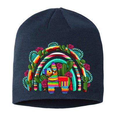 Rainbow Mexican Fiesta Cinco De Mayo Sustainable Beanie