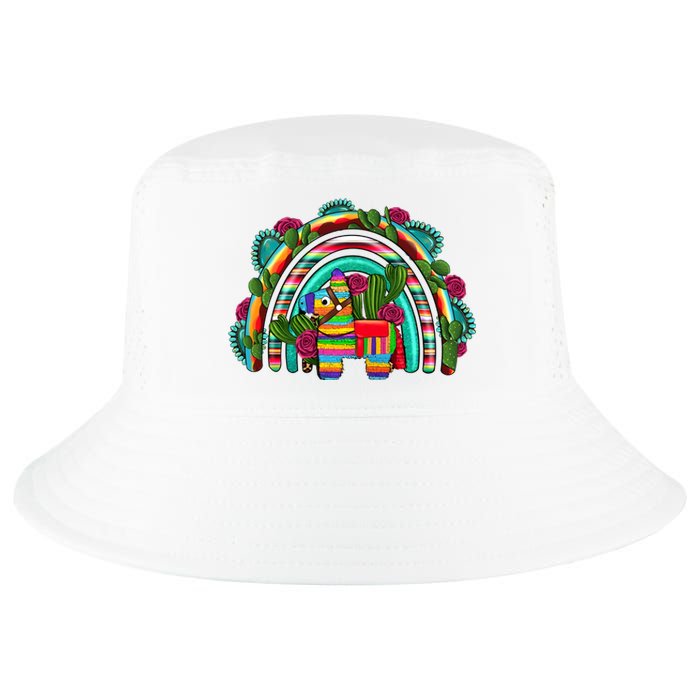 Rainbow Mexican Fiesta Cinco De Mayo Cool Comfort Performance Bucket Hat