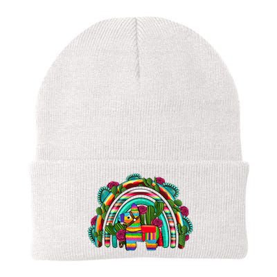 Rainbow Mexican Fiesta Cinco De Mayo Knit Cap Winter Beanie