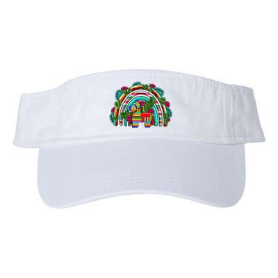 Rainbow Mexican Fiesta Cinco De Mayo Valucap Bio-Washed Visor