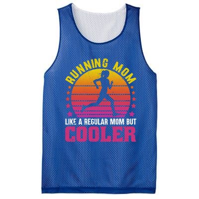 Running Mom Funny Marathon Runner Mother's Day Gift Great Gift Mesh Reversible Basketball Jersey Tank