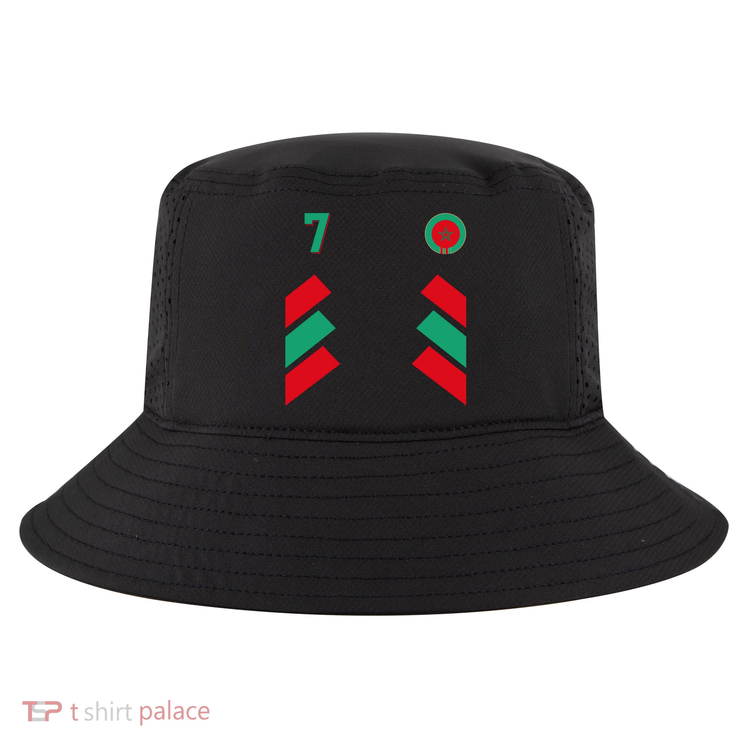 Retro7 Moroccan Football Morocco Soccer Morocco Flag Pullover Hoodie Cool Comfort Performance Bucket Hat