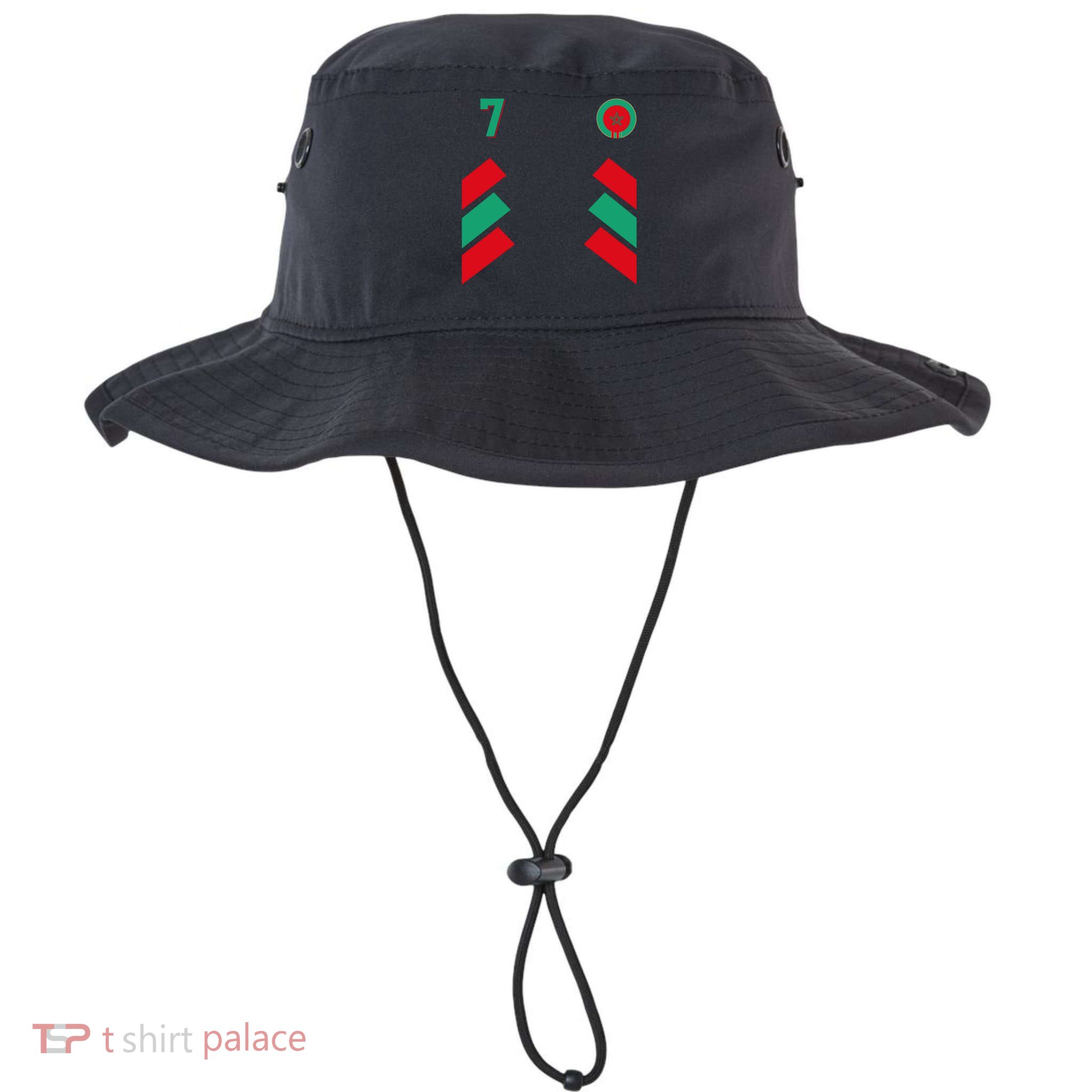 Retro7 Moroccan Football Morocco Soccer Morocco Flag Pullover Hoodie Bucket Hat