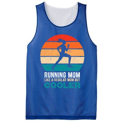 Running Mom Funny Marathon Runner Mother's Day Gift Mesh Reversible Basketball Jersey Tank