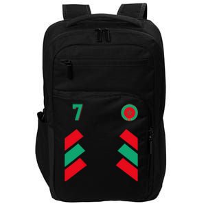 Retro7 Moroccan Football Morocco Soccer Morocco Flag Impact Tech Backpack