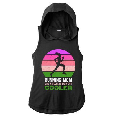 Running Mom Funny Marathon Runner Mother's Day Cute Gift Ladies PosiCharge Tri-Blend Wicking Draft Hoodie Tank