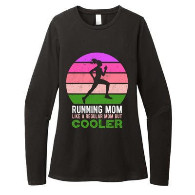 Running Mom Funny Marathon Runner Mother's Day Cute Gift Womens CVC Long Sleeve Shirt