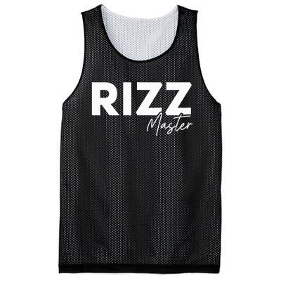 Rizz Master Funny Rizzler W Rizz Lord Rizz King Mesh Reversible Basketball Jersey Tank