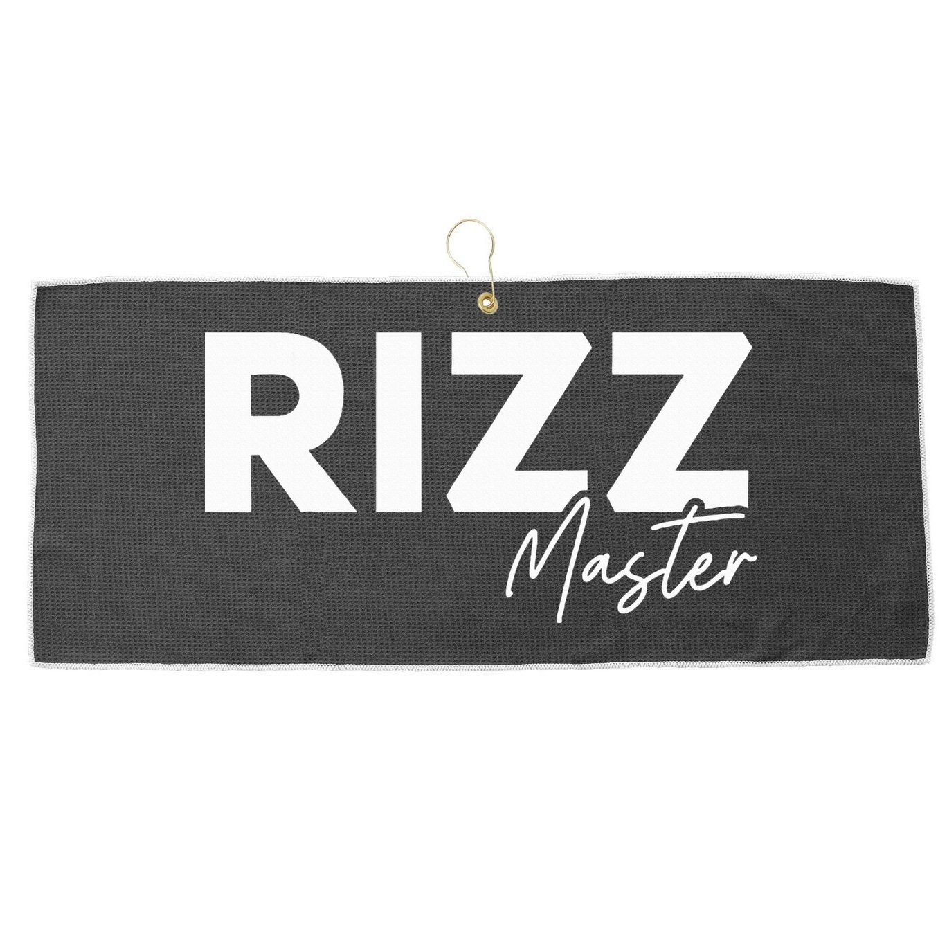 Rizz Master Funny Rizzler W Rizz Lord Rizz King Large Microfiber Waffle Golf Towel