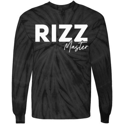 Rizz Master Funny Rizzler W Rizz Lord Rizz King Tie-Dye Long Sleeve Shirt