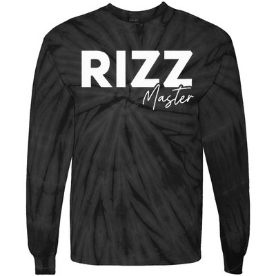 Rizz Master Funny Rizzler W Rizz Lord Rizz King Tie-Dye Long Sleeve Shirt