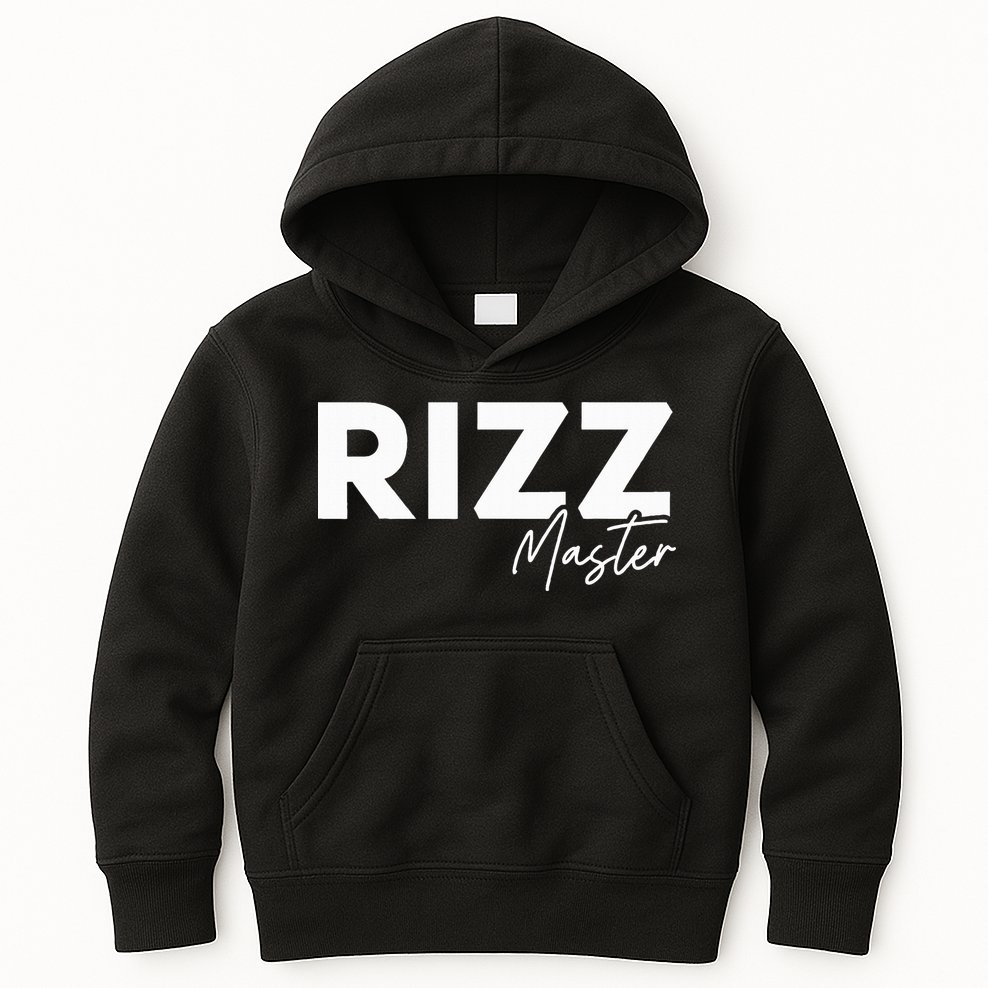 Rizz Master Funny Rizzler W Rizz Lord Rizz King Kids Hoodie