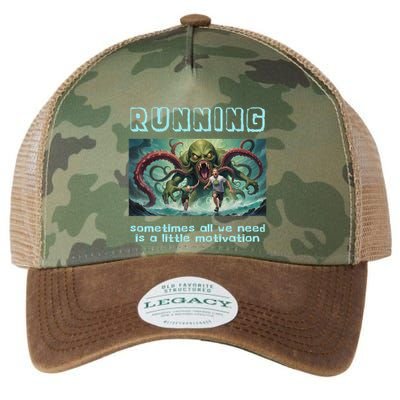 Running Motivation Funny Cthulhu Lovecraft Legacy Tie Dye Trucker Hat