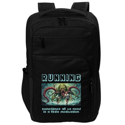 Running Motivation Funny Cthulhu Lovecraft Impact Tech Backpack