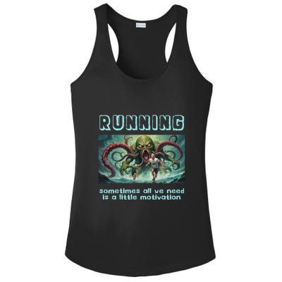 Running Motivation Funny Cthulhu Lovecraft Ladies PosiCharge Competitor Racerback Tank