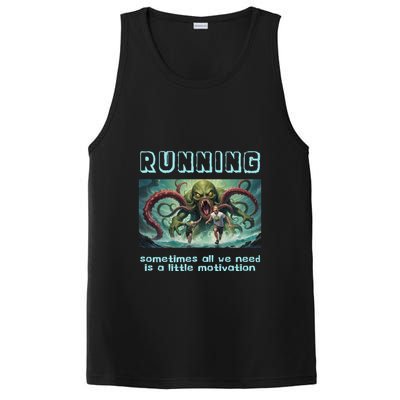 Running Motivation Funny Cthulhu Lovecraft PosiCharge Competitor Tank