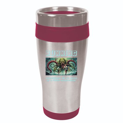 Running Motivation Funny Cthulhu Lovecraft 16oz Travel Tumbler