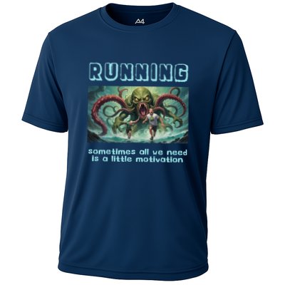 Running Motivation Funny Cthulhu Lovecraft Performance Shirt