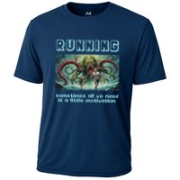 Running Motivation Funny Cthulhu Lovecraft Cooling Performance Crew T-Shirt
