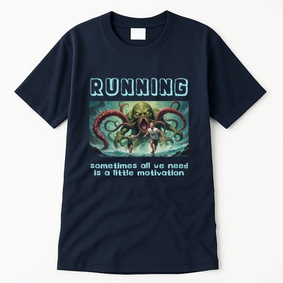 Running Motivation Funny Cthulhu Lovecraft Tall T-Shirt