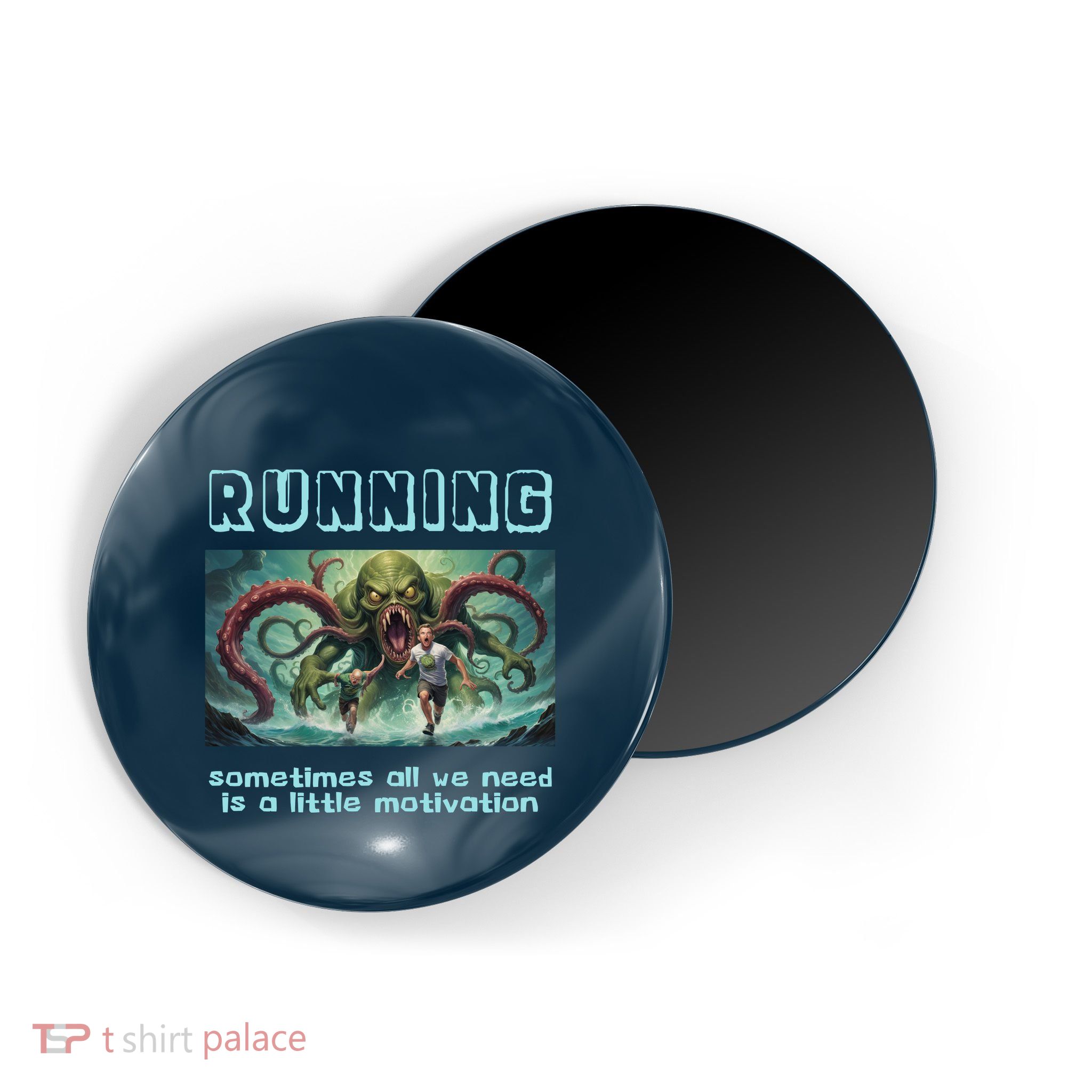 Running Motivation Funny Cthulhu Lovecraft Magnet