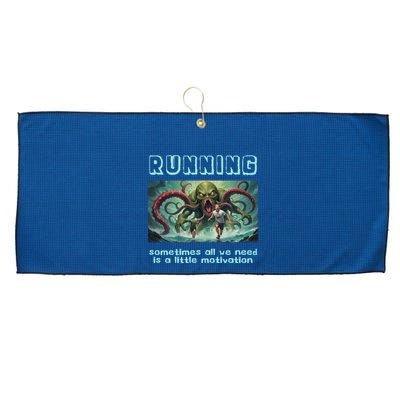 Running Motivation Funny Cthulhu Lovecraft Large Microfiber Waffle Golf Towel