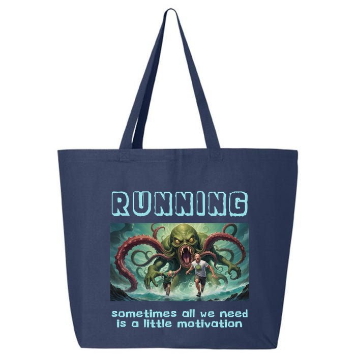 Running Motivation Funny Cthulhu Lovecraft 25L Jumbo Tote