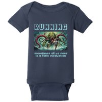 Running Motivation Funny Cthulhu Lovecraft Baby Bodysuit