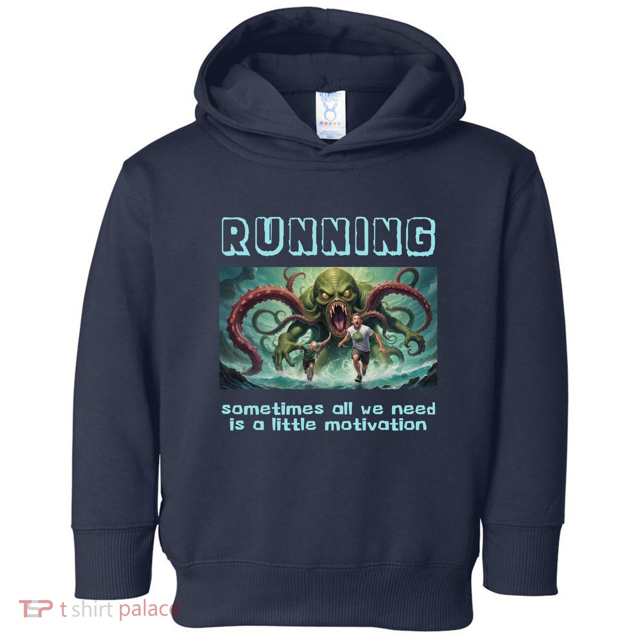 Running Motivation Funny Cthulhu Lovecraft Toddler Hoodie