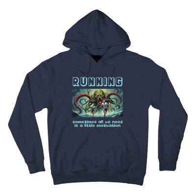 Running Motivation Funny Cthulhu Lovecraft Tall Hoodie