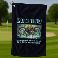 Running Motivation Funny Cthulhu Lovecraft Golf Towel