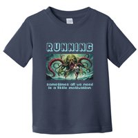 Running Motivation Funny Cthulhu Lovecraft Toddler T-Shirt