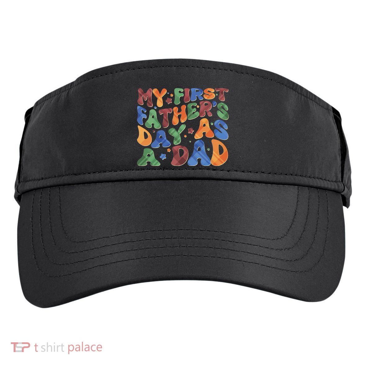 Retro My First Fathers Day As A Dad Adult Drive Performance Visor